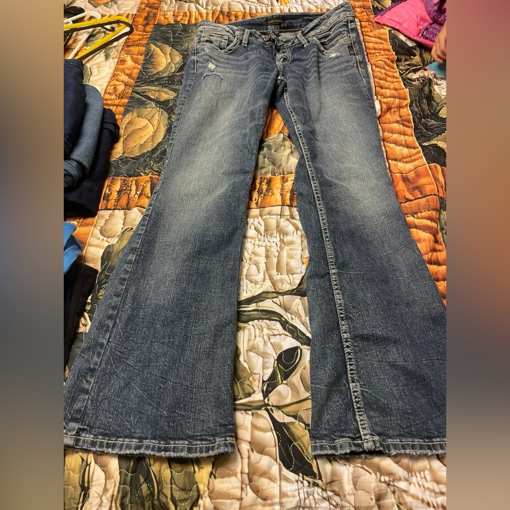 Silver Jeans Women's Blue Flare Denim